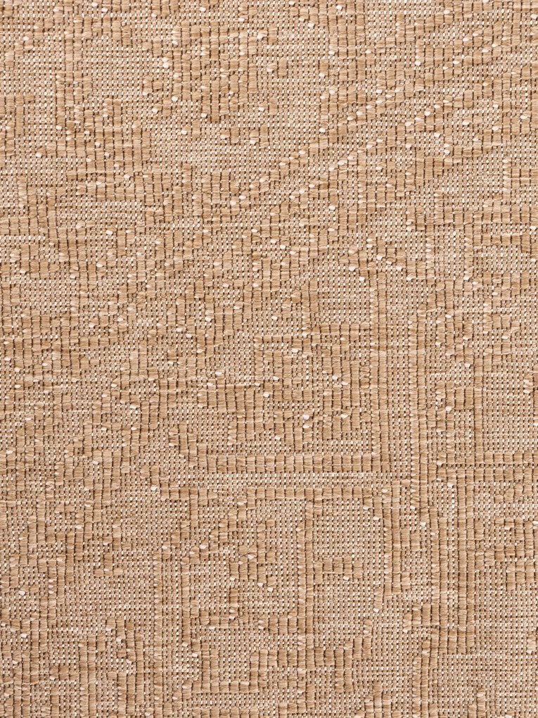 Kusový koberec Duet Kona 106250 Beige/White kruh - na von aj na doma, 160x160 (priemer) kruh, béžová, chodba / predsieň, NORTHRUGS