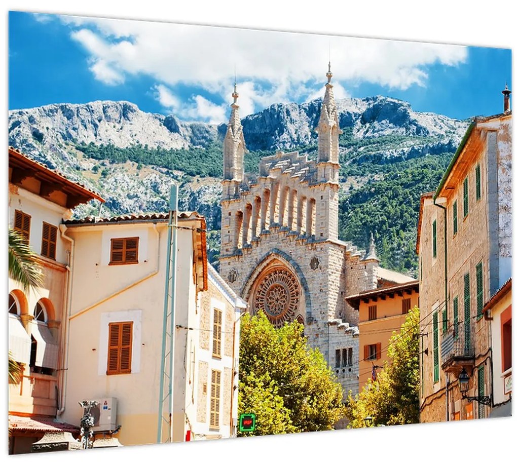 Sklenený obraz - Sóller, Mallorca (70x50 cm)