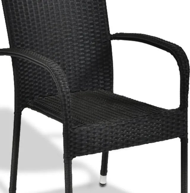 Záhradná ratanová stolička PARIS - set 6 ks