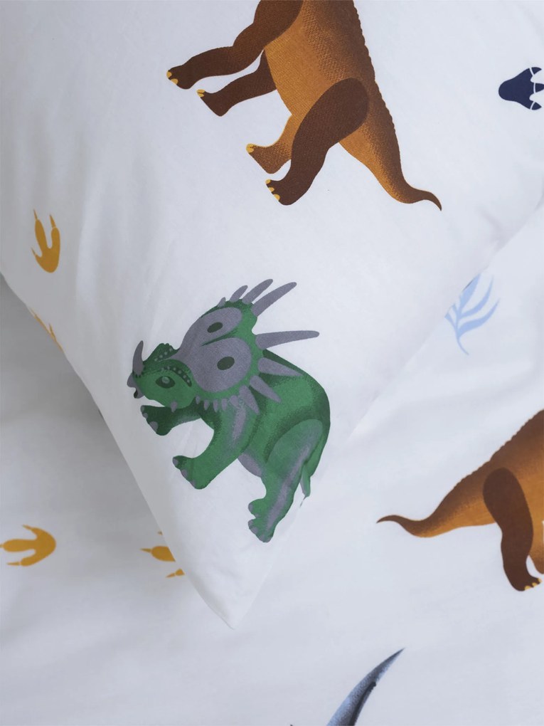 Bavlnená obliečka na vankúš Renforcé 70 x 90 cm - Dinosaury