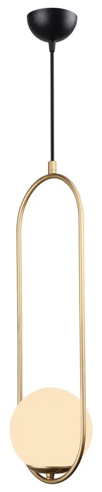 Závesné svietidlo v zlatej farbe Squid Lighting Arch, výška 146 cm