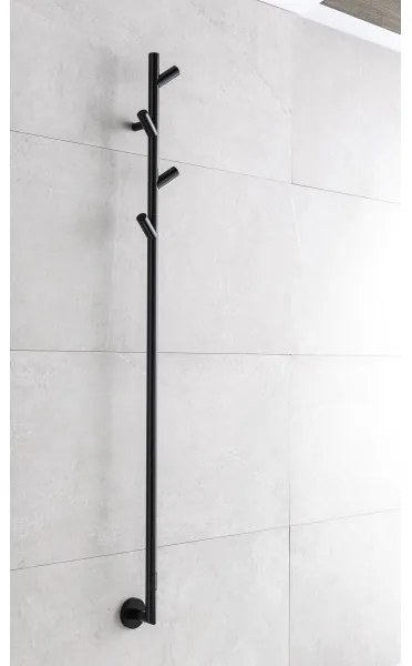 P.M.H. LS1B - Elektrický sušiak na uteráky LISA, 24 W/230 V, 170 cm, IP44, čierny