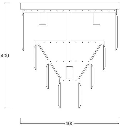Zuma Line FC17106/4+1 -GLD - Krištáľové stropné svietidlo AMEDEO 5xE14/40W/230V