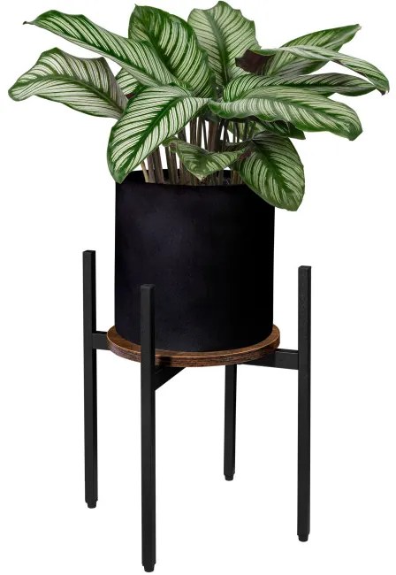 Stojan na kvety TORRE RUSTIC čierny 40 cm