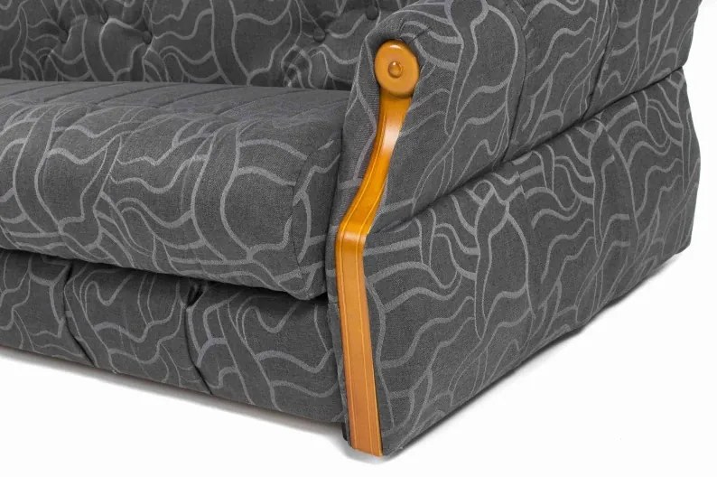 Sedacia súprava Carington, ružová (twist 16/orech)