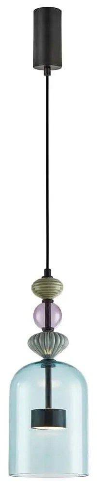 Milagro LED Luster na lanku ARTE LED/12W/230V pr. 16 cm čierna MI2313