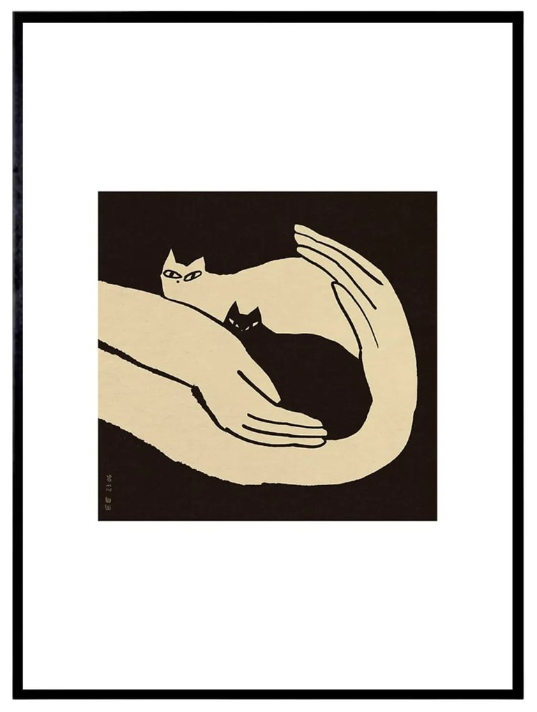 THE POSTER CLUB Autorský plagát Kittens by Enikő Katalin Eged 40x50 cm