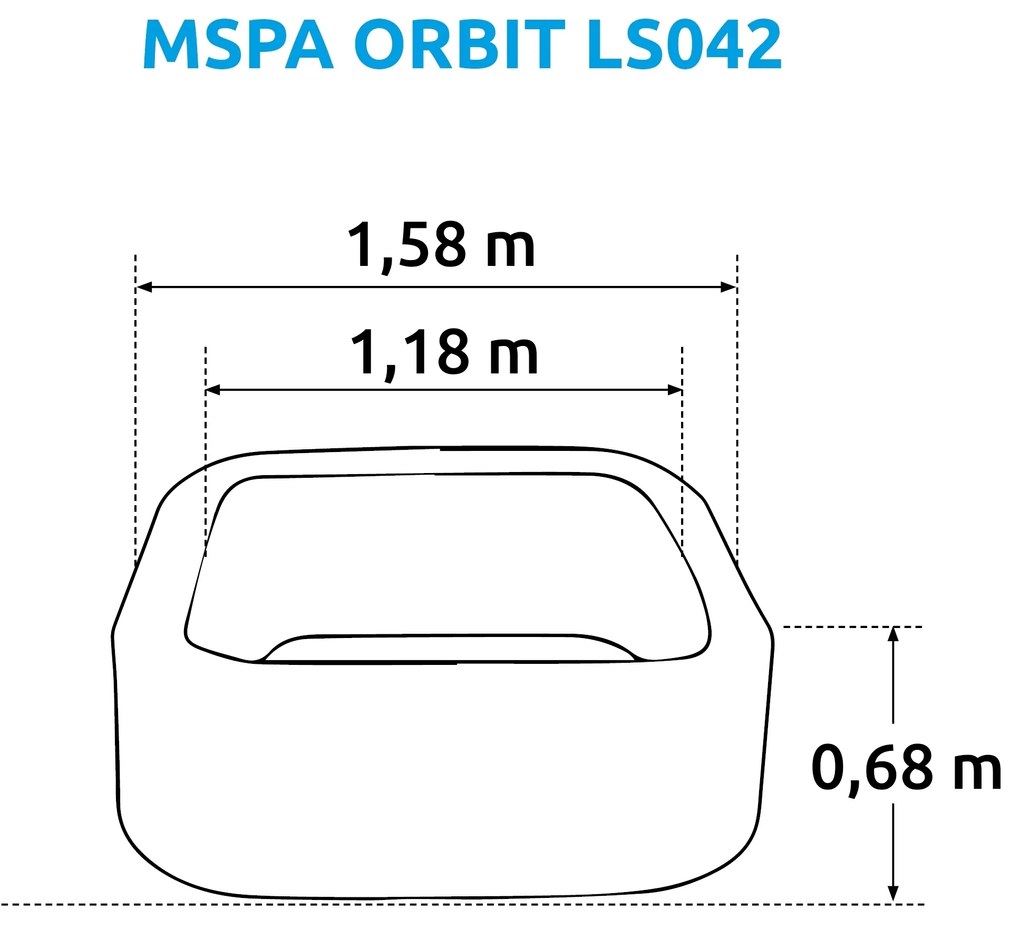 Mspa | Vírivý bazén MSPA Orbit LS042 | 11400270