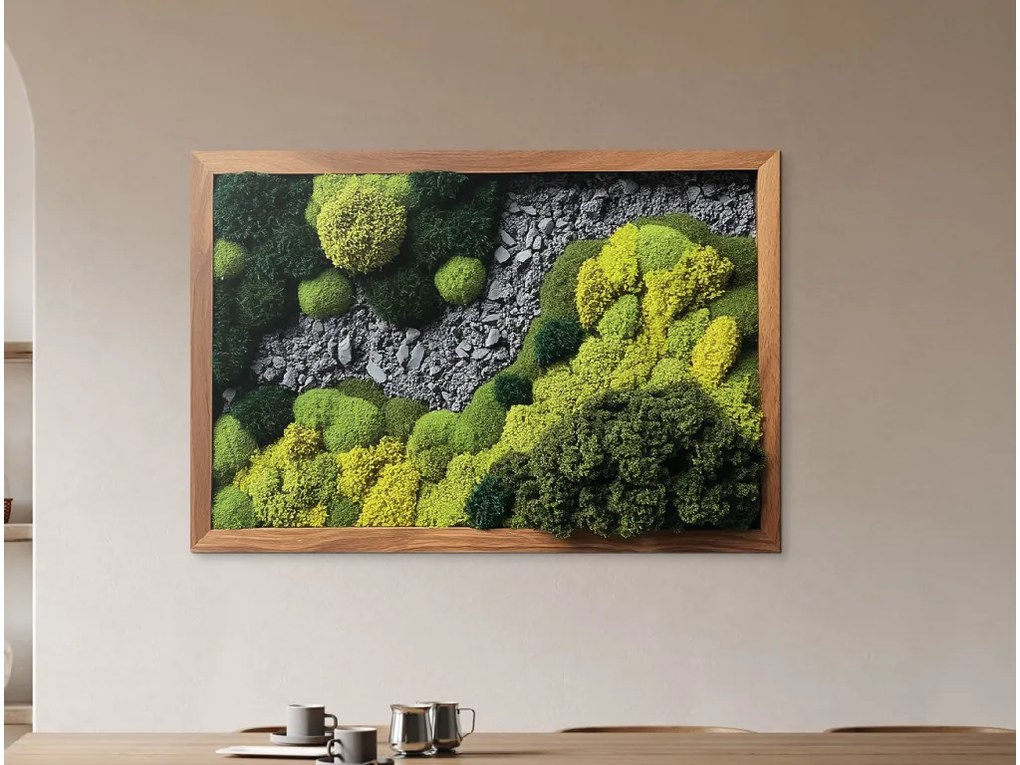 drevko |  Tlačený machový obraz Skalisko  34 x 50 cm
