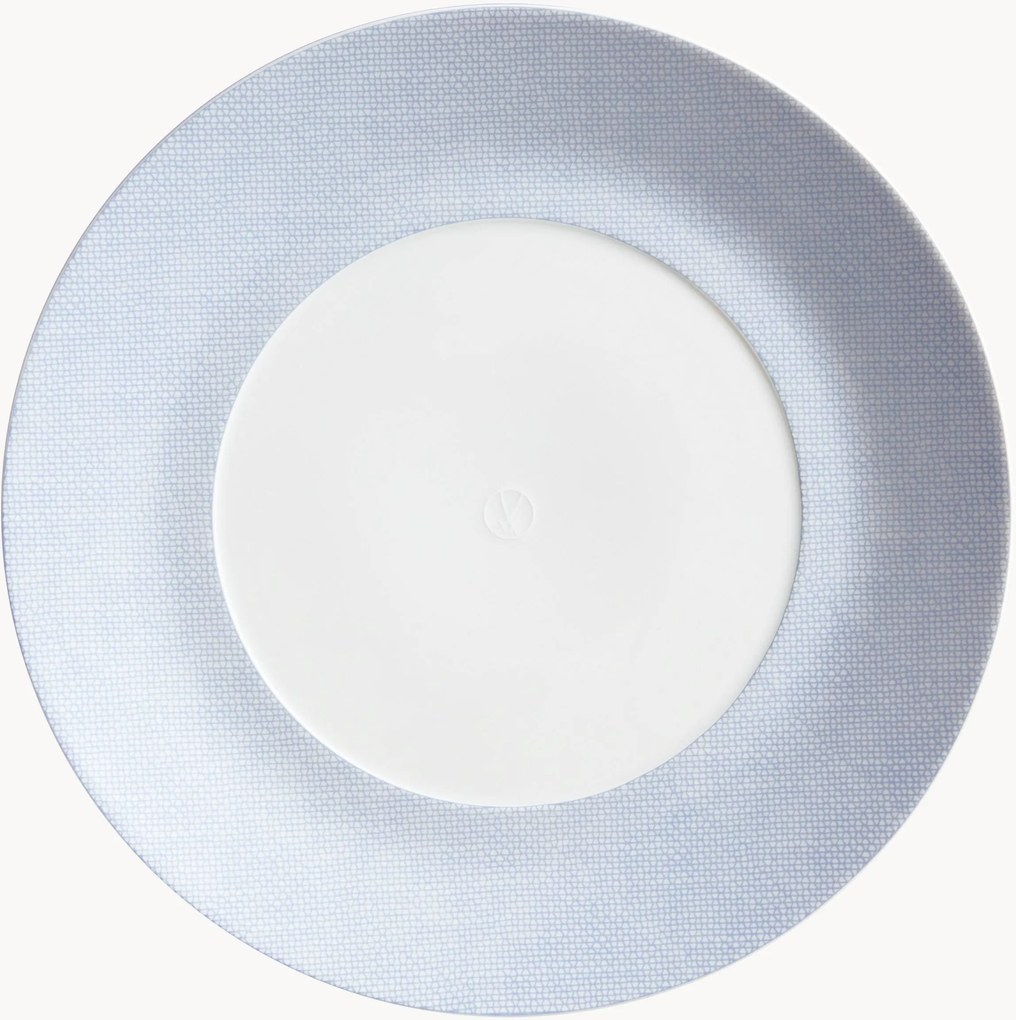 Ručne vyrobené plytké taniere z porcelánu Cosmopolitan, 2 ks