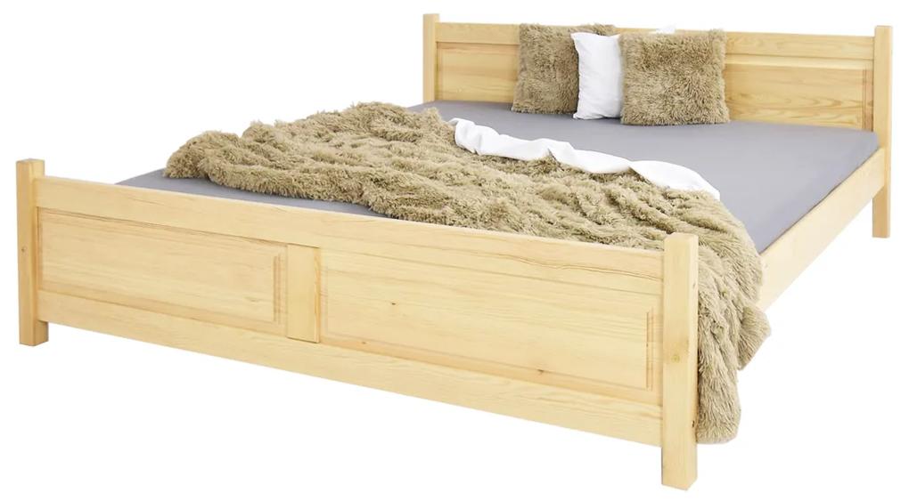 MD Manželská drevená posteľ Etela - borovica Rozmer: 140x200