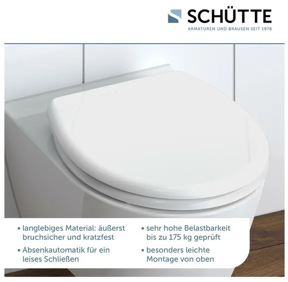 Schütte WC sedadlo z duroplastu (biela)  (100335933)