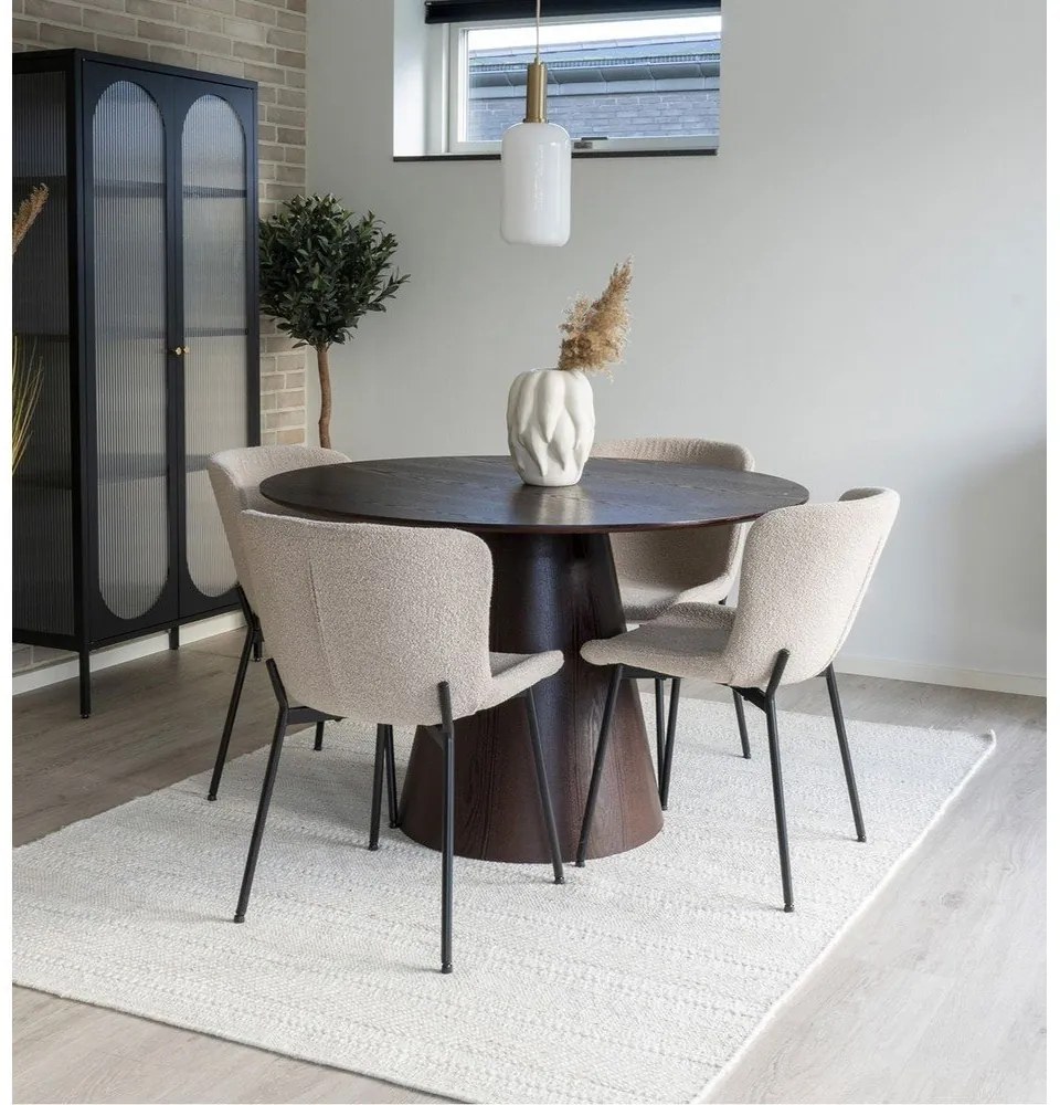 Okrúhly jedálenský stôl s doskou v dekore orechového dreva ø 120 cm Bolton – House Nordic