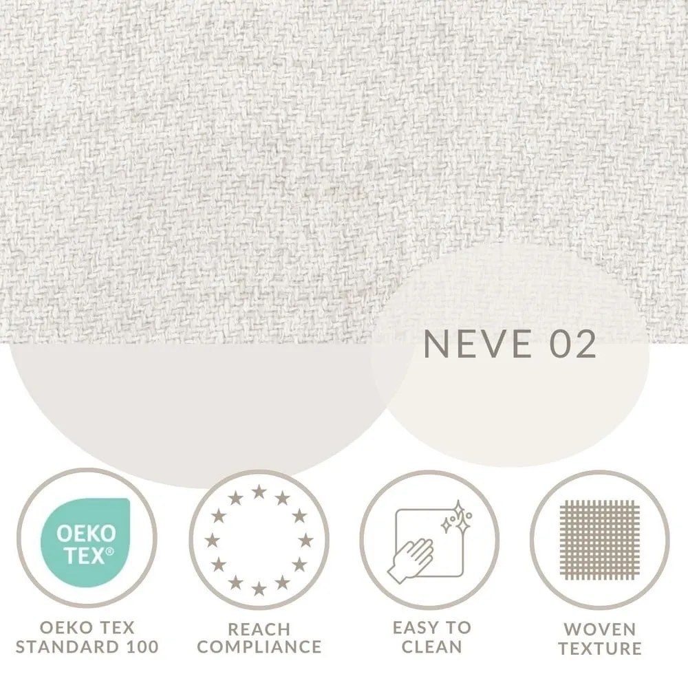 Krémová čalúnená dvojlôžková posteľ s úložným priestorom s roštom 160x200 cm Baleine – Maison de Rêve