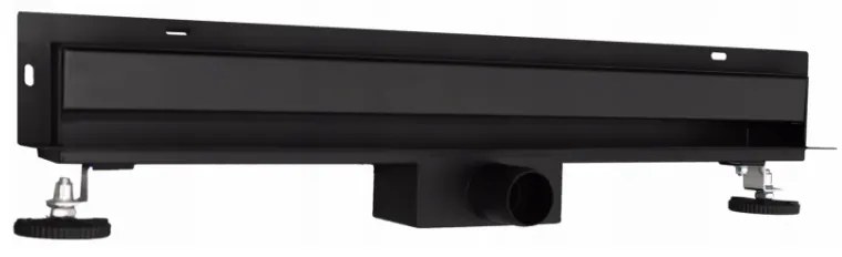 Odtokový žľab k stene MEXEN FLAT WALL 2in1 60 cm čierny