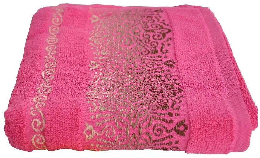 Uterák Arabesca 50x90 amarant (500GSM)