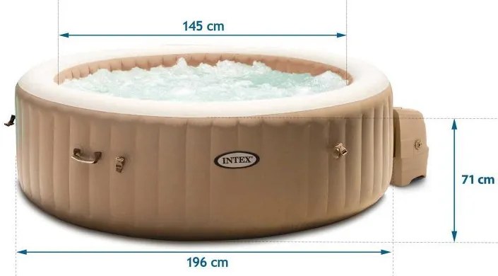Nafukovacie jacuzzi s hydromasážou 6 osôb