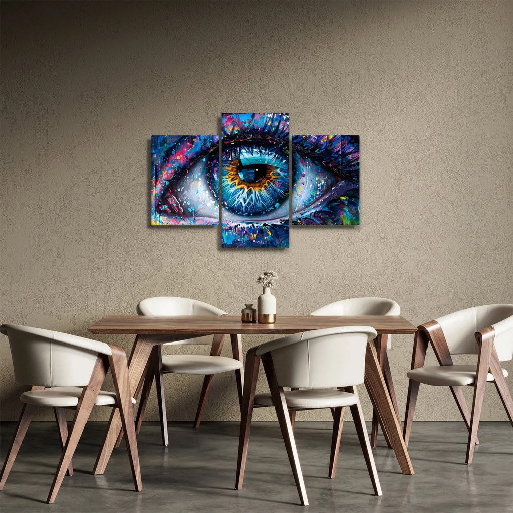 Obraz - Maľba oka (90x60 cm)