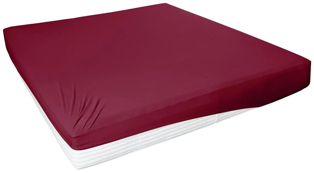 Primera Džersejová napínacia plachta (bordová, 180 – 200 x 200 cm)  (100318222)