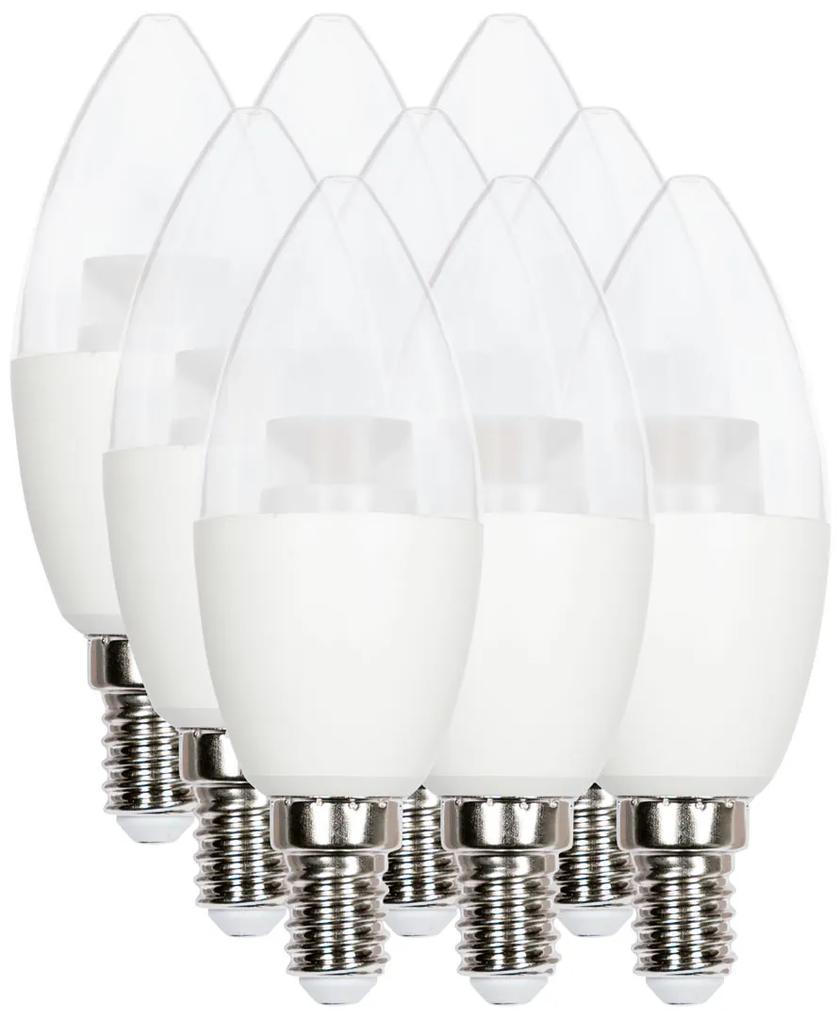 Livarno Home LED žiarovka, 6/9 kusov (E14 / 6 W / sviečka priehľadná / 9 kusov) (100334377)
