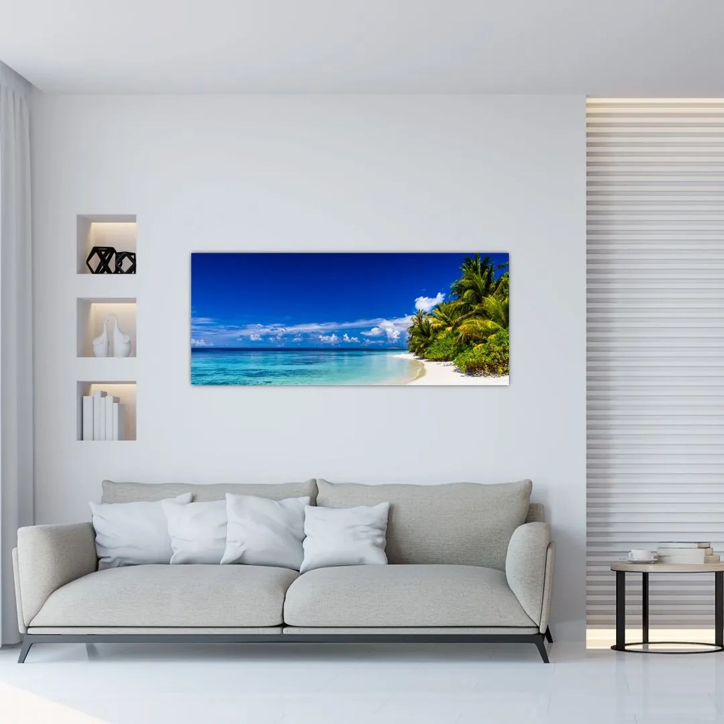 Obraz tropickej pláže (120x50 cm)