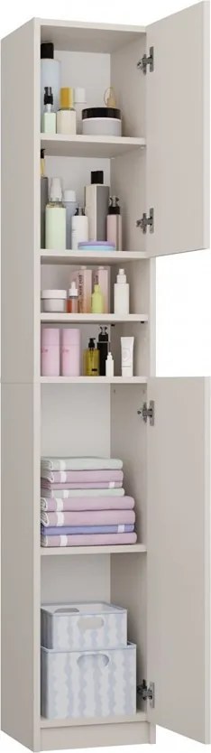 Vysoká koupelnová skříňka Marbela kašmírová