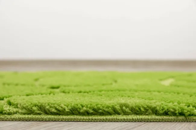 Kúpeľňový koberček Kobe Light Green svetlozelený, línie