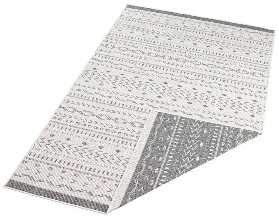 Sivo-krémový vonkajší koberec NORTHRUGS Kuba, 290 x 200 cm