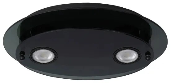 Lucide 79181/02/30 - Stropné svietidlo OKNO 2xGU10/5W/230V čierna