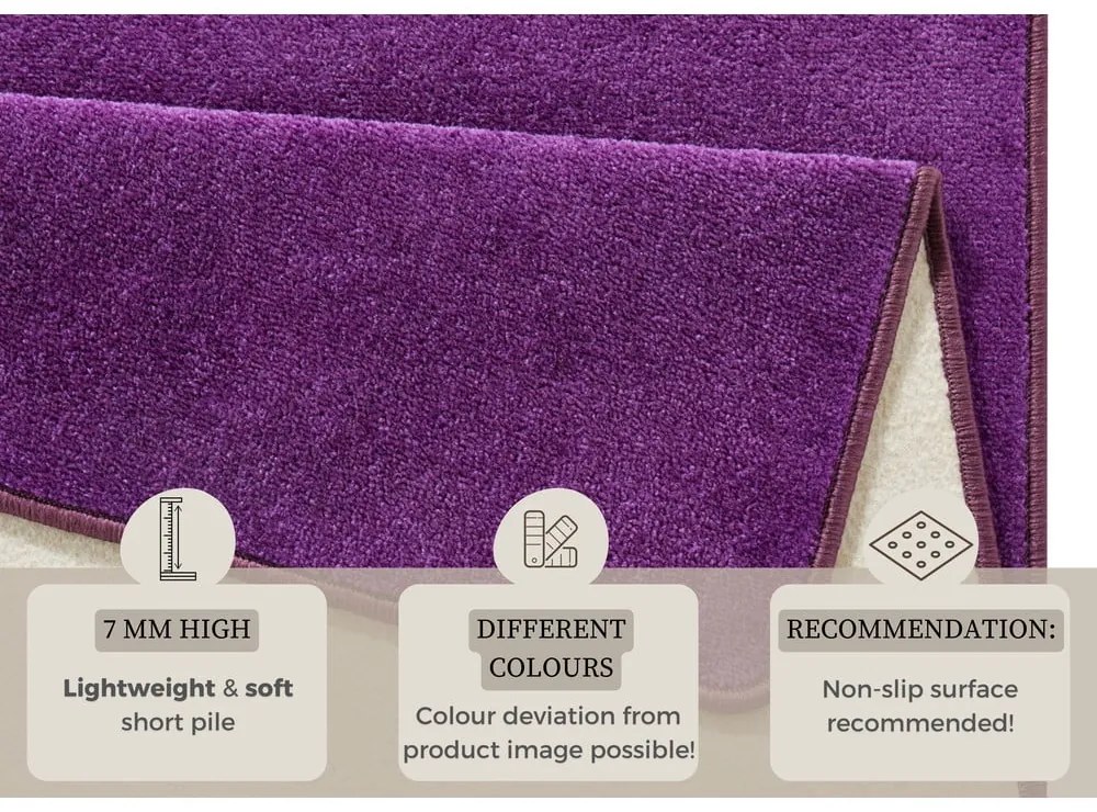 Tmavofialový koberec 200x280 cm Fancy – Hanse Home