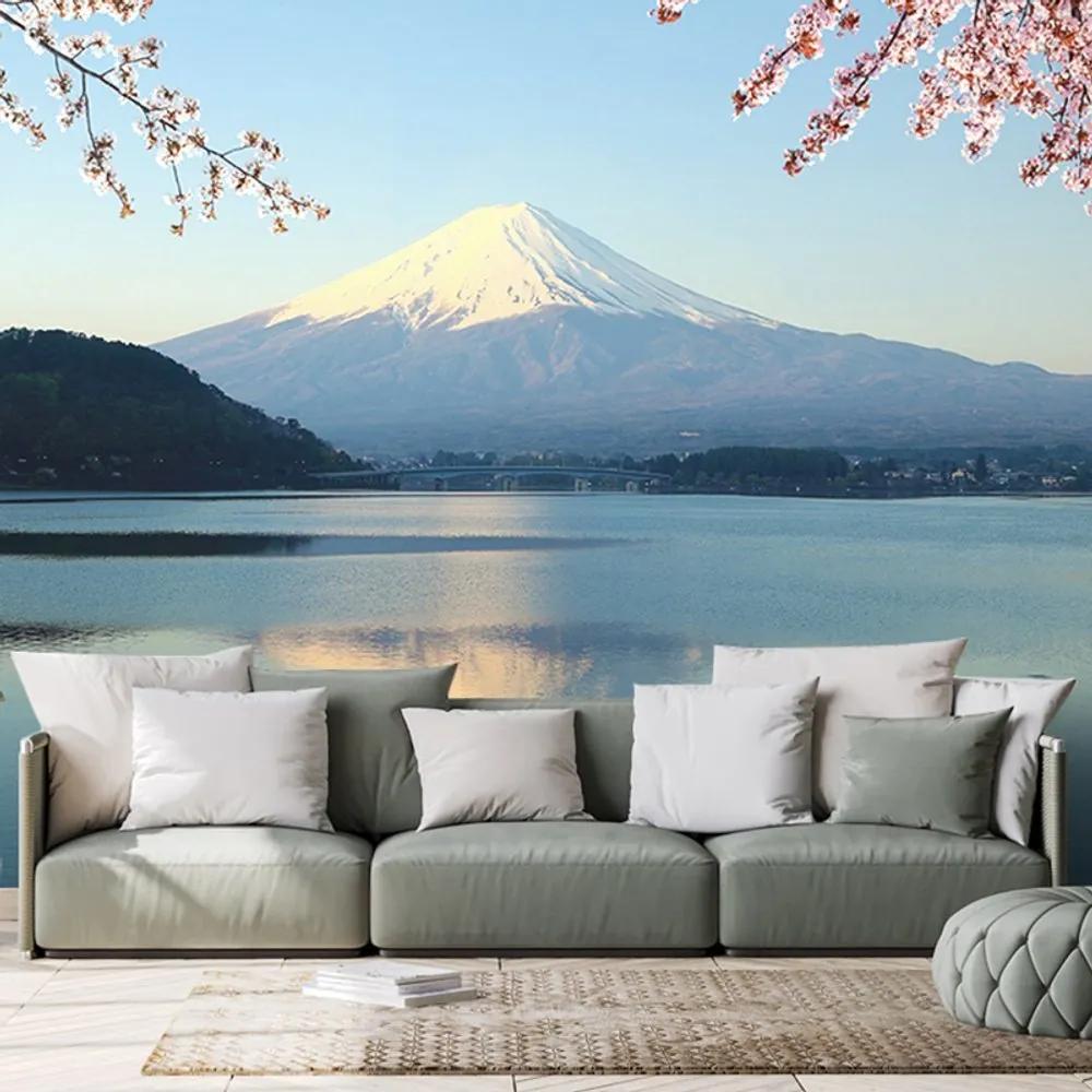 Fototapeta výhľad z jazera na Fuji - 150x100