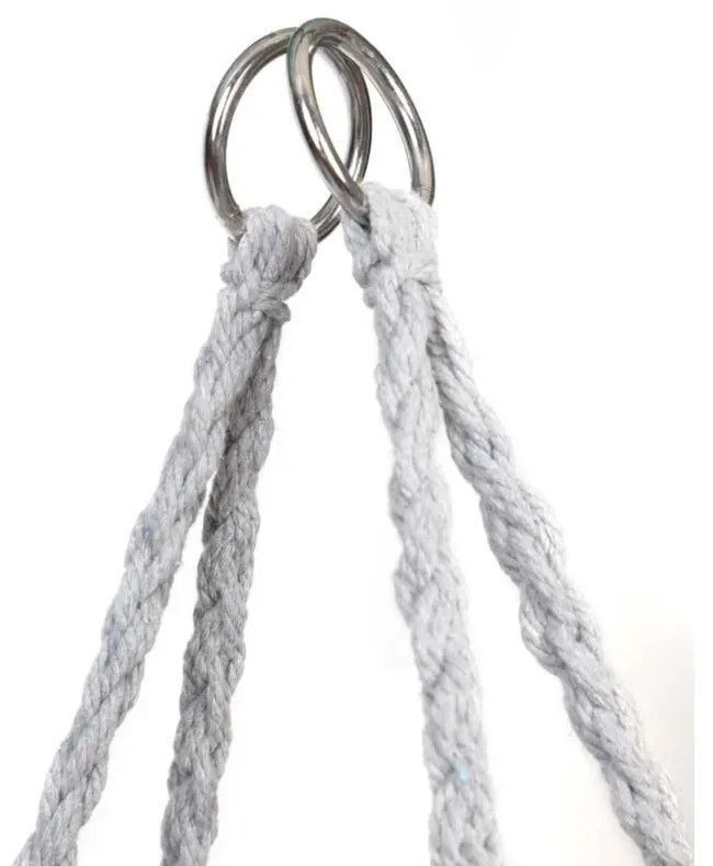 Sivé závesné kreslo KOLUMBIA so stojanom