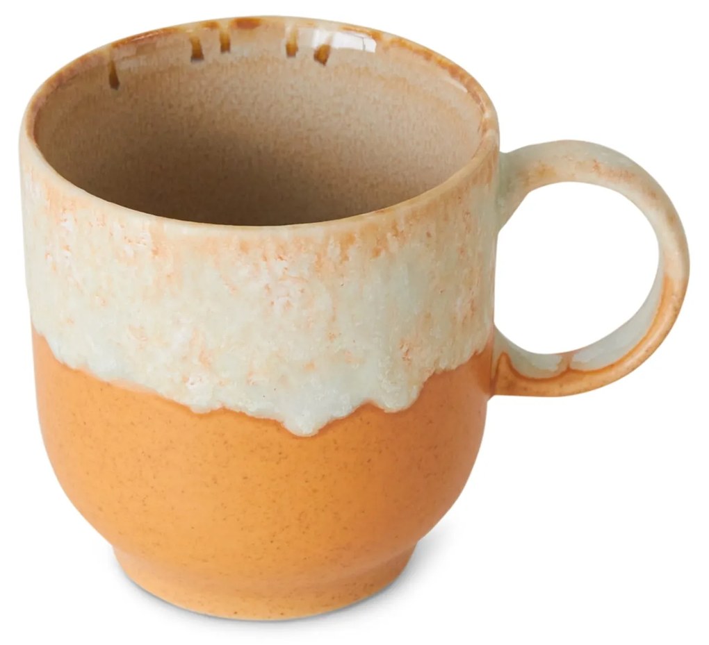 HK living Kameninový hrnček café mug 70's Dunes 250 ml