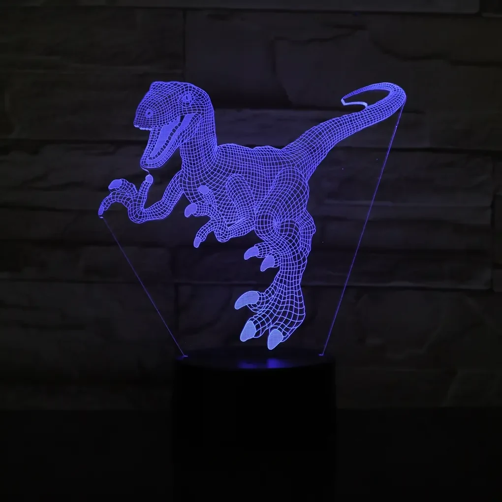 3Dmix 3DL-SL005 – 3D LED nočná lampa - Velociraptor (Solar)