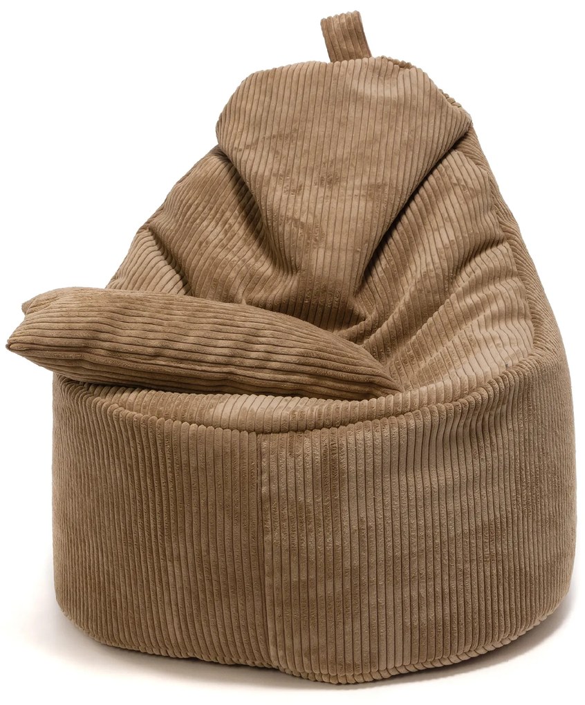 INTERMEDIC SK Kreslo Yoko Velvet – manšestrové kreslo s vankúšom, 75x70x30 cm Farba: SZ96 - hnedá