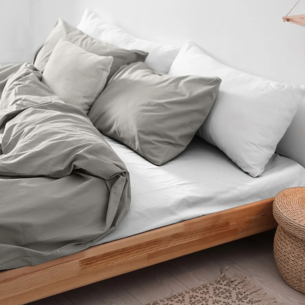FLANELOVÉ PRESTIERADLO 210X220 CM BIELE