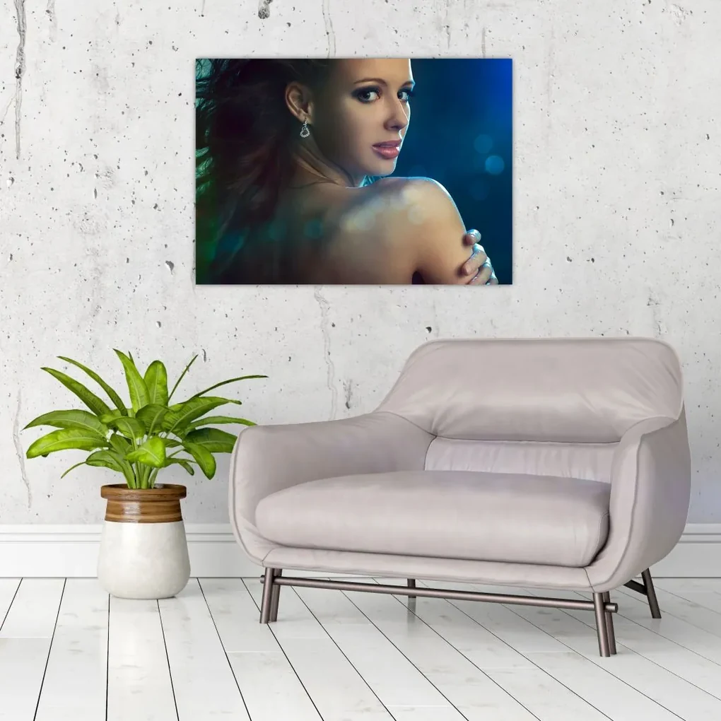 Obraz - Pohľad mladej ženy (70x50 cm)