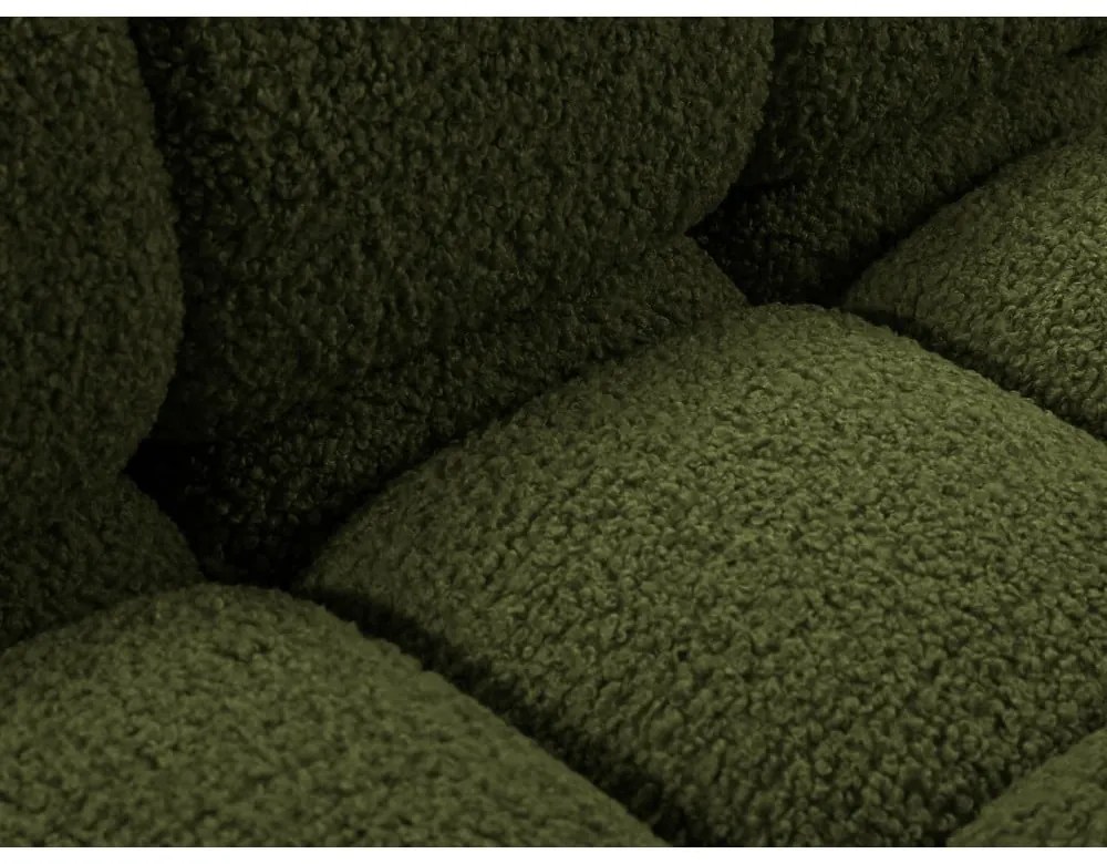 Zelená pohovka z textílie buklé 288 cm Bellis – Micadoni