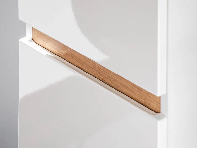 Kúpeľňová skrinka CMD PLATINUM 800 biela/drevo