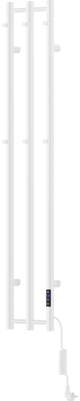 Mexen Pino, elektrické vykurovacie teleso s vešiakmi na uteráky 1405x242 mm, 200 W, biela, W301-1405-242-00-20