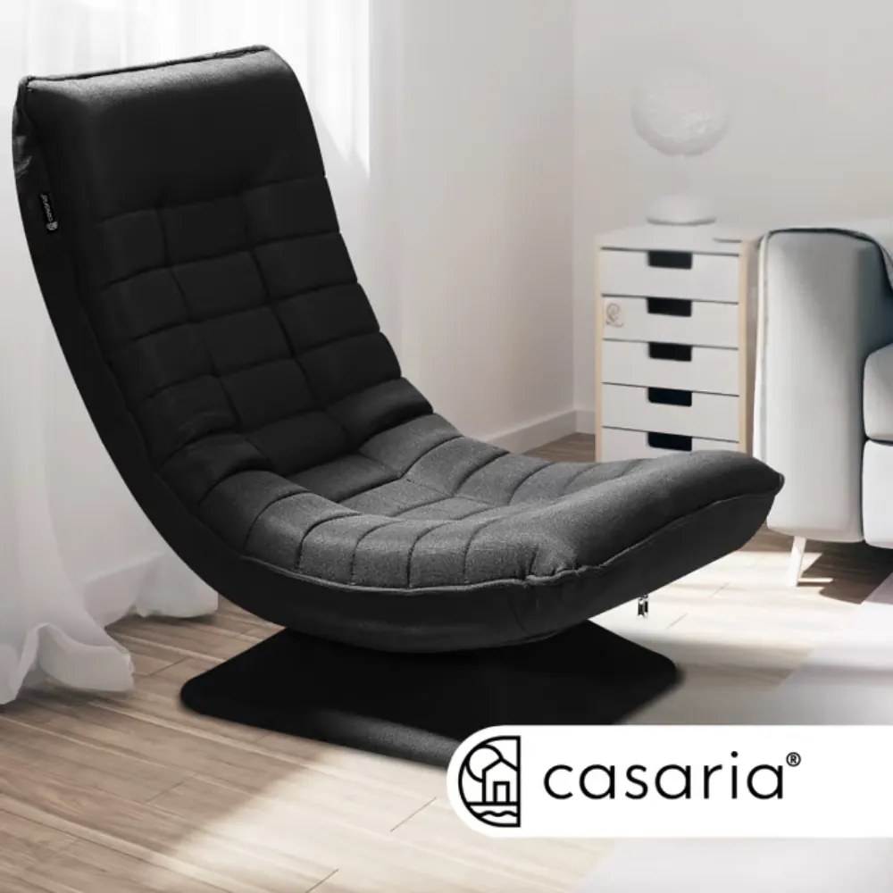 Leňoška ABERDEEN, 87x60x105cm, čierna Casaria