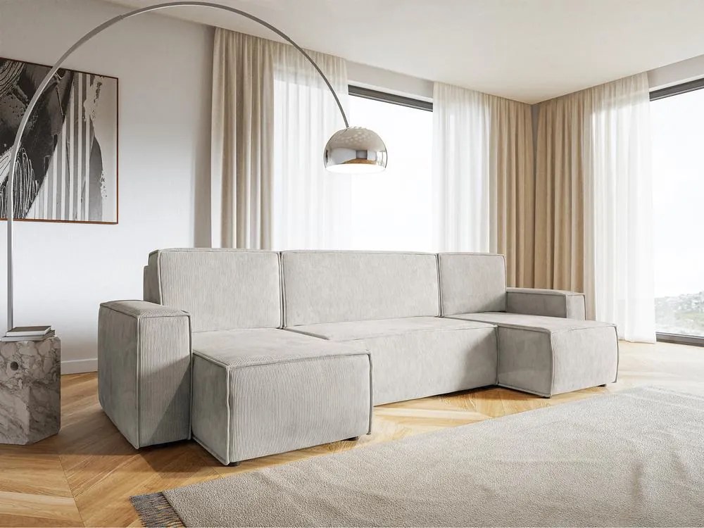 Rohová sedacia súprava Copenhagen L (piesková + čierna). Vlastná spoľahlivá doprava až k Vám domov. 1098892