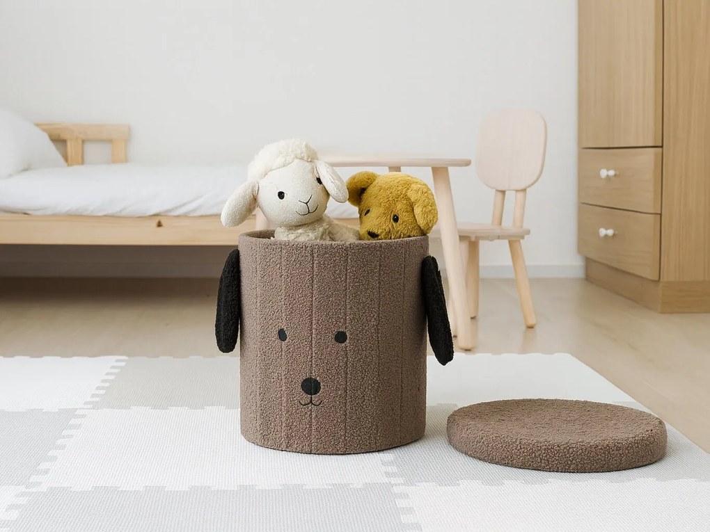 CH Taburetka s úložným priestorom Ušiak - hnedá