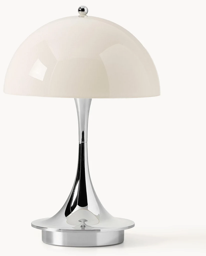 Prenosná stmievateľná stolová LED lampa Panthella, V 24 cm, dizajn Verner Panton