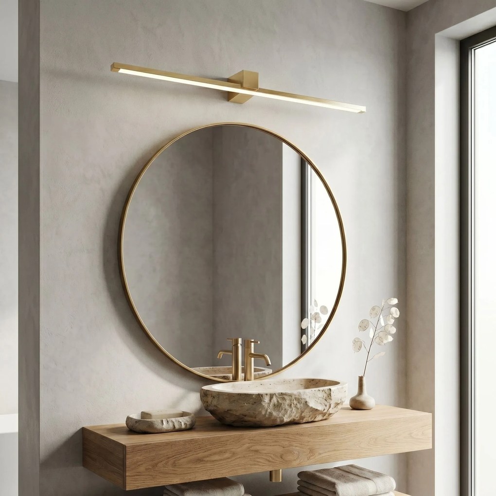 Toolight Toolight, LED nástenné svietidlo, 80cm, 16W, 4000K, 1500lm, SWE045-1W, zlatá lesklá, OSW-20145