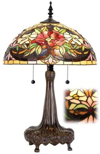 Mega Tiffany vitráž svietidlo do obývačky LILY Ø50*85