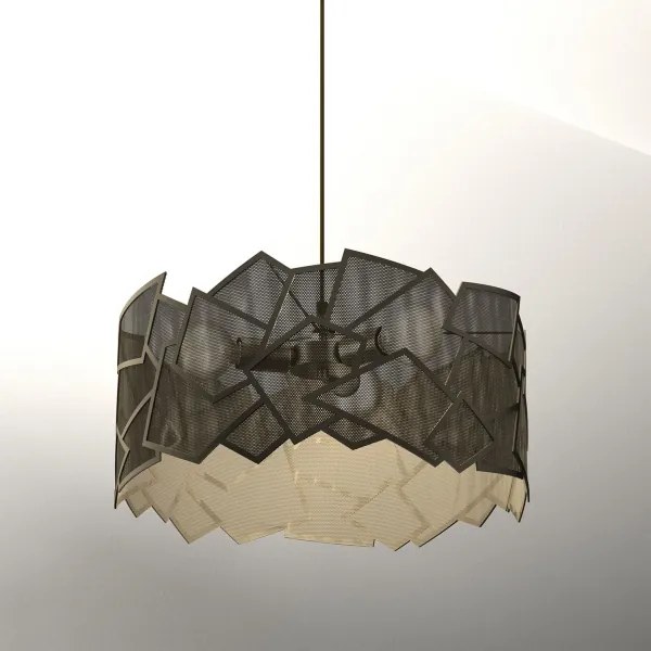 Luster na lanku CAMO 3xE27/15W/230V zlatá