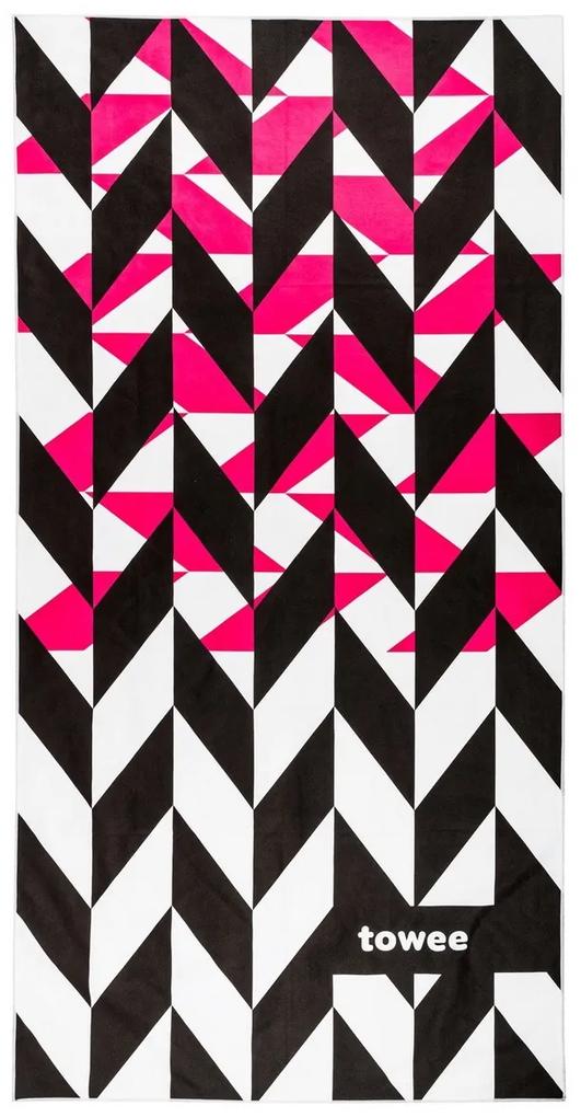 Towee Športový uterák DYNAMICA pink, 50 x 100 cm