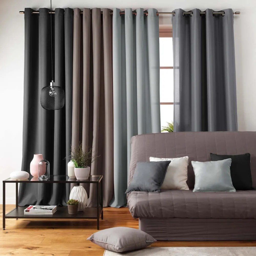 Čierny 3-miestny napínací poťah na pohovku Essentiel – douceur d'intérieur
