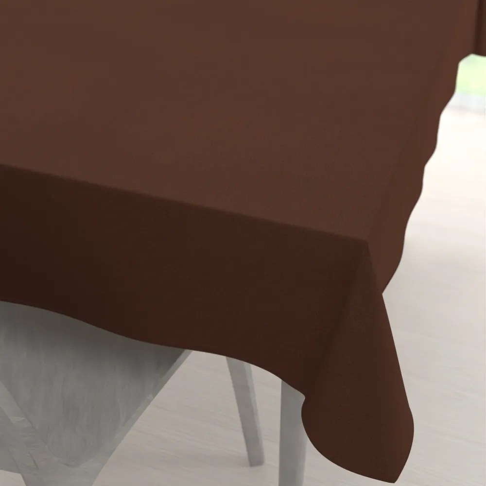 Biante Veľký dekoračný obdĺžnikový obrus BKU-114 Čokoládovo hnedý 180x240 cm